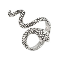 Alloy Cuff Finger Ring Snake Antique Silver Size 9 Adjustable 19mm P402