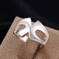 Sterling Silver Plated Fashion Ring Women B382