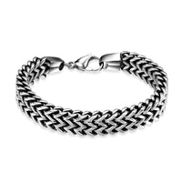 Stainless Steel Bracelet  8.5 Inches 12MM Lobster  L421