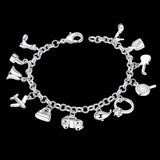 Sterling Silver Plated Bracelet Lobster 7 Inches 3.3MM L149