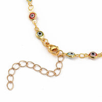 Evil Eye Necklaces Stainless Steel Lobster Gold 16.25 inches 41.3cm Z661