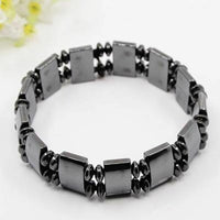 Magnetic Hematite Bracelet Pain Relief Powerfull Elastic Therapy Arthritis P276