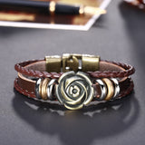 Leather Bracelet Handmade  8 Inches 10MM Hook L487