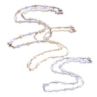 304 Stainless Steel Chain Necklace Lobster Ion Plating Cross Gold 17.5"  A423