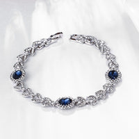 Platinum Plated Bracelet Snap 8 Inches 11MM L156