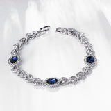 Platinum Plated Bracelet Snap 8 Inches 11MM L156