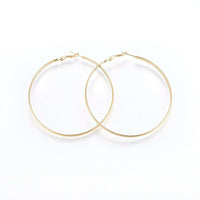 304 Stainless Steel Hoop Earrings Ring Gold 1.2" To 3" Pin 0.8mm  P622