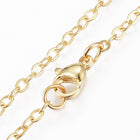 Stainless Steel Set Necklace Earrings Turquoise Butterfly Gold 20.4" P687