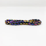 Electroplated Hematite Non-Magnetic Bracelet Unisex Adjustable Size X27