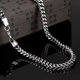 Stainless Steel Necklace Chain Wheat Chain 23 Inches 6MM Lobster Clasp B247