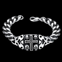 Stainless Steel Bracelet  7 Inches 11MM Lobster L437