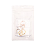 Stainless Steel Hoop Earrings Rose Gold Gold Silver 25x2mm 0.7x1mm 3Pairs Z386