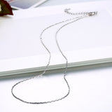 Platinum Plated Necklace Chain 20 Inches 1MM Lobster Clasp B309