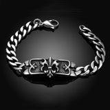 Stainless Steel Bracelet 8.5 Inches 9MM Lobster  L410