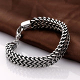 Stainless Steel Bracelet  8.5 Inches 12MM Lobster  L421