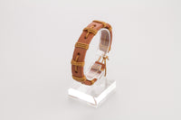 Genuine Leather Handmade Bracelet Mens  Unisex  Wrap Tribal  Brown H236