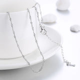 Platinum Plated Necklace Chain 20 Inches 1MM  Lobster Clasp B321