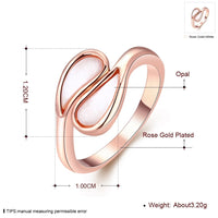 Rose Gold Plated Fashion Ring For Women B158