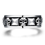 Stainless Steel Vintage Antique Gothic Biker Tribal Ring Black Men's Unisex B229