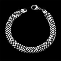 Stainless Steel Bracelet 9 Inches 8MM Lobster  L420