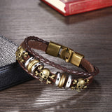 Leather Bracelet Handmade  8 Inches 16MM Hook  L489