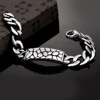 Stainless Steel Bracelet  8.5 Inches 13MM Lobster  L407