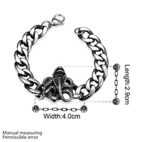 Stainless Steel Bracelet 8 Inches 13MM Lobster L411