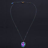 Stainless Steel Pendant Necklace Lobster Clasp Owl Adjustable Size 1.5mm P74