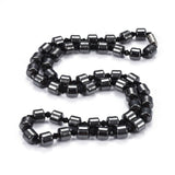 Magnetic Hematite Set Bracelets Necklace Magnetic Clasps 22.6"  P690