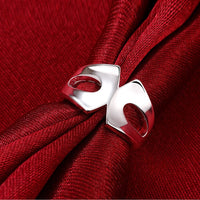 Sterling Silver Plated Fashion Ring Women B382