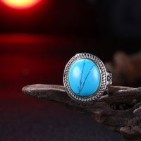 Yellow Gold Platinum Plated Halo Ring Kallaite Stone Blue B513