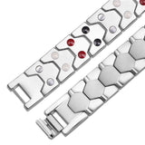 Stainless Steel Panther Chain Watch Bracelet Watch Clasp Silver Color 9" A138