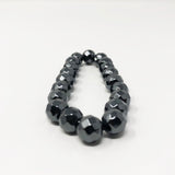 Hematite Non-Magnetic Bracelet Mens Womens Unisex Adjustable Size X49