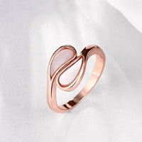 Rose Gold Plated Fashion Ring For Women B158