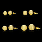 Rose Gold Plated Earrings Stud AAA Zirconia Push Back L181
