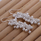 Sterling Silver Drop Dangle Chandelier Hook Earrings L14