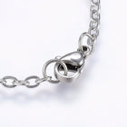 304 Stainless Steel Charm Bracelet Lobster Infinity Gold Silver 7.8" 2.5mm A75