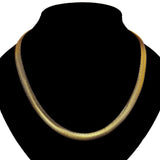 Yellow Gold Plated Necklace Chain 20 Inches 10MM Lobster Clasp B344