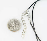 Mens Unisex Stainless Steel Leather Pendant Necklace Military Tag Anchor L6