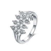 Sterling Silver Plated Fashion Ring AAA Zirconia Women B405