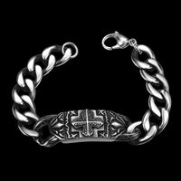 Stainless Steel Bracelet 8.5 Inches 13MM Lobster L408