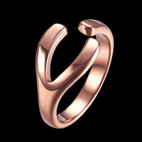 Rose Gold Plated Fashion Ring Women Open B462