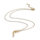 Stainless Steel Set Moon Pendant Necklace Stud Earrings Lobster Gold 18" Z764