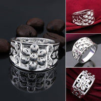 Sterling Silver Plated Fashion Ring For Women B367