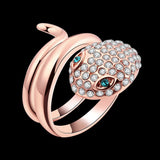 Rose Gold Plated Fashion Ring AAA Zirconia For Women B154