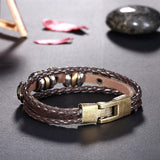 Leather Bracelet Handmade 8 Inches 18MM Hook  L496