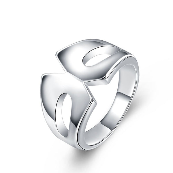 Sterling Silver Plated Fashion Ring Women B382