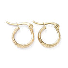 Stainless Steel Hoop Earrings Stainless Steel Dapped Ring  Z406