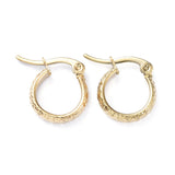 Stainless Steel Hoop Earrings Stainless Steel Dapped Ring  Z406
