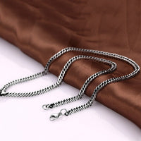 Stainless Steel Necklace Chain Curb Chain 23 Inches 3.5MM  Lobster Clasp B242